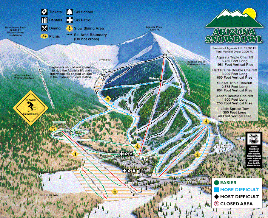 Snow Skiing in Flagstaff Arizona
